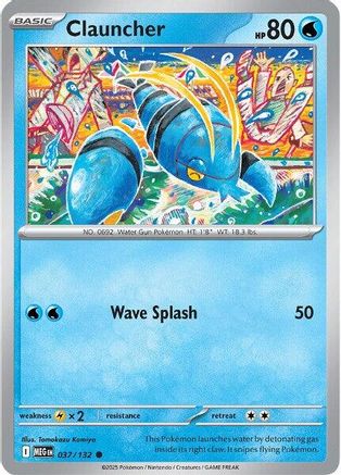 Clauncher 037 - ME01 Mega Evolution Reverse Holofoil