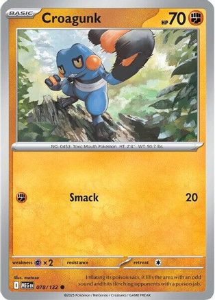 Croagunk 078 - ME01 Mega Evolution - Golden Apple Comics