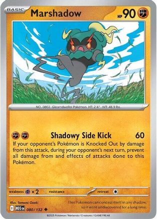 Marshadow 080/132 - ME01 Mega Evolution Reverse Holofoil