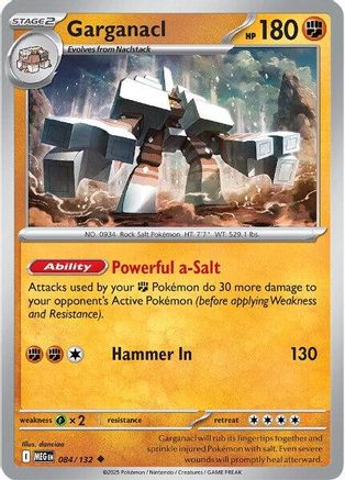 Garganacl 084/132 - ME01 Mega Evolution Reverse Holofoil