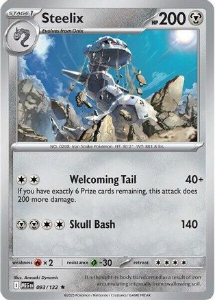 Steelix 093/132 - ME01 Mega Evolution Holofoil