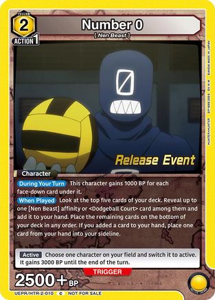 Number 0 (UEPR/HTR-2-010) - UEX04BT HUNTER X HUNTER Vol2 Release Event Cards
