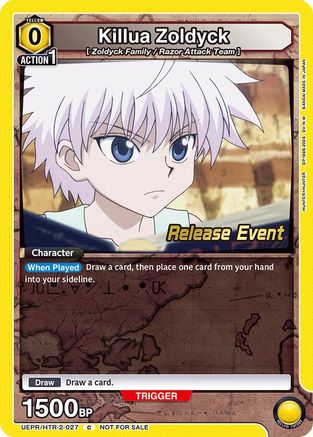 Killua Zoldyck (027) (UEPR/HTR-2-027) - UEX04BT HUNTER X HUNTER Vol2 Release Event Cards