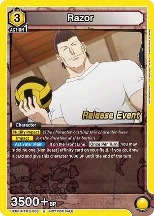 Razor (006) (UEPR/HTR-2-006) - UEX04BT HUNTER X HUNTER Vol2 Release Event Cards