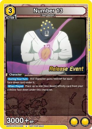 Number 13 (UEPR/HTR-2-009) - UEX04BT HUNTER X HUNTER Vol2 Release Event Cards