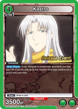 Kastro (UEPR/HTR-2-063) - UEX04BT HUNTER X HUNTER Vol2 Release Event Cards