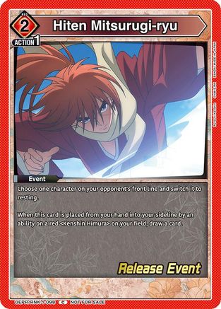 Hiten Mitsurugi-ryu (UEPR/RNK-1-098) - UE11BT Rurouni Kenshin Release Event Cards