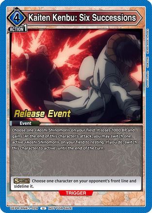 Kaiten Kenbu: Six Successions (UEPR/RNK-1-029) - UE11BT Rurouni Kenshin Release Event Cards