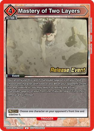 Mastery of Two Layers (UEPR/RNK-1-099) - UE11BT Rurouni Kenshin Release Event Cards