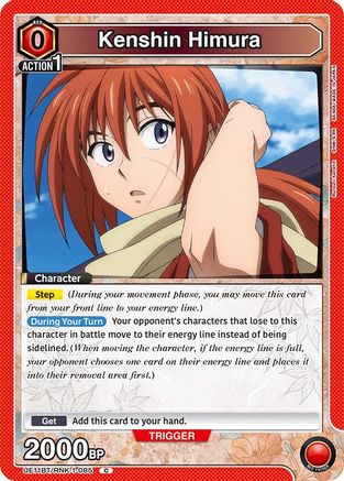 Kenshin Himura (085) (Box Topper Foil) (UE11BT/RNK-1-085) - UE11BT Rurouni Kenshin Foil