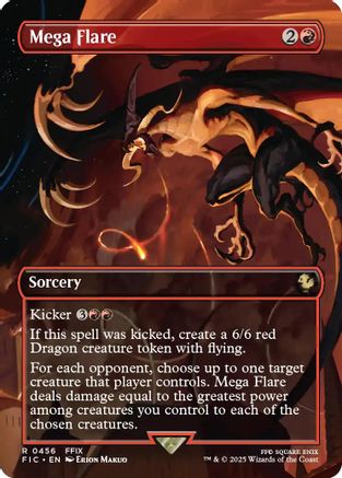 Mega Flare (Borderless) (FIC-456) - Commander: FINAL FANTASY Foil - Golden Apple Comics