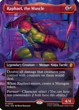 Raphael, the Muscle (Borderless) (TMT-004) - Teenage Mutant Ninja Turtles - Golden Apple Comics