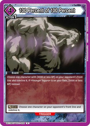 100 Percent of 100 Percent (UE13BT/YYH-1-032) - UE13BT Yu Yu Hakusho Ghost Files Foil