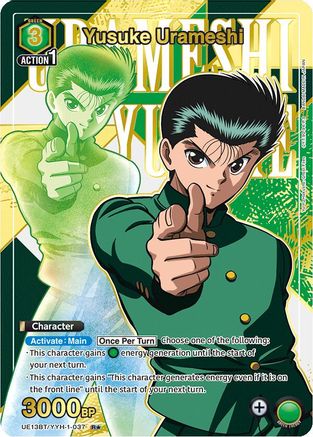 Yusuke Urameshi (037) (R*) (UE13BT/YYH-1-037) - UE13BT Yu Yu Hakusho Ghost Files Foil