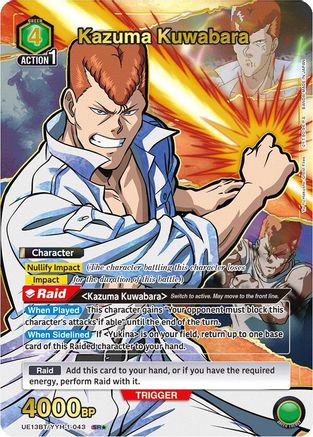Kazuma Kuwabara (043) (SR*) (UE13BT/YYH-1-043) - UE13BT Yu Yu Hakusho Ghost Files Foil