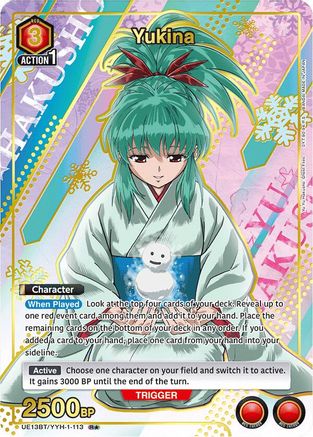 Yukina (113) (R*) (UE13BT/YYH-1-113) - UE13BT Yu Yu Hakusho Ghost Files Foil