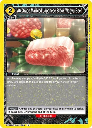 A6-Grade Marbled Japanese Black Wagyu Beef (UE12BT/KJ8-1-034) - UE12BT Kaiju No 8