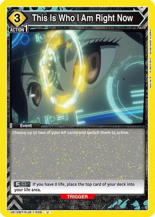 This Is Who I Am Right Now (UE12BT/KJ8-1-036) - UE12BT Kaiju No 8
