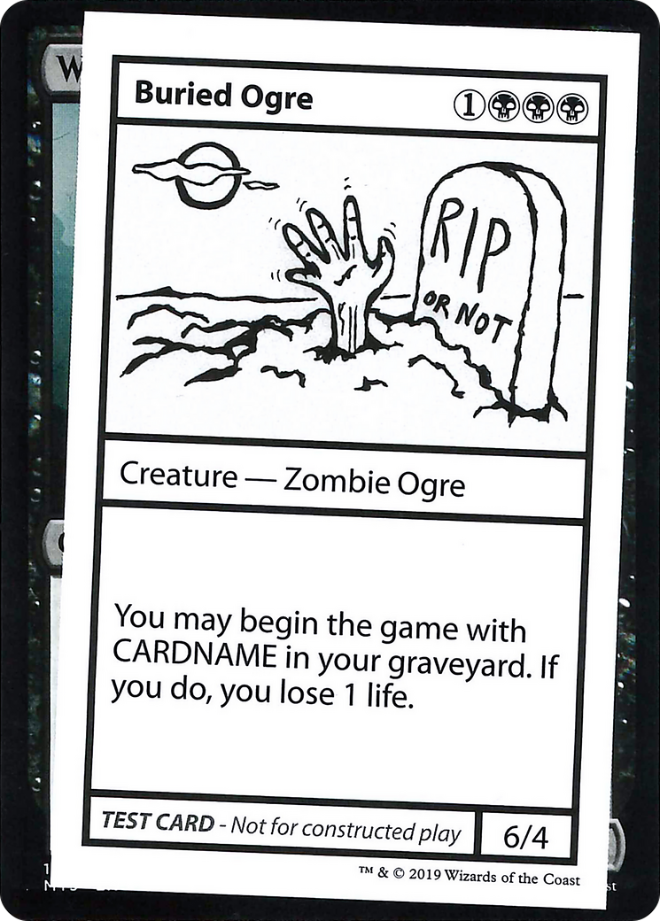 Buried Ogre (CMB1-036) - Mystery Booster Playtest Cards 2021