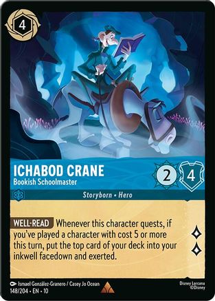 Ichabod Crane - Bookish Schoolmaster (148/204) - Whispers in the Well