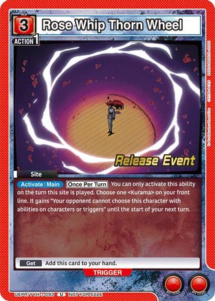 Rose Whip Thorn Wheel (UEPR/YYH-1-093) - UE13BT Yu Yu Hakusho Ghost Files Release Event Cards