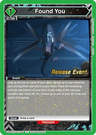 Found You (UEPR/KJ8-1-080) - UE12BT Kaiju No 8 Release Event Cards