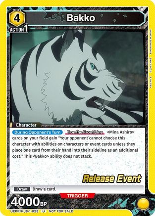Bakko (023) (UEPR/KJ8-1-023) - UE12BT Kaiju No 8 Release Event Cards