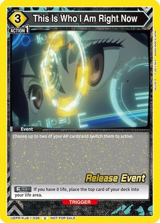 This Is Who I Am Right Now (UEPR/KJ8-1-036) - UE12BT Kaiju No 8 Release Event Cards