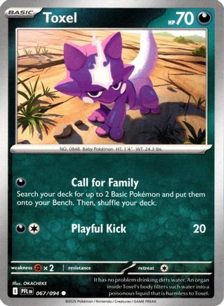 Toxel 067 - ME02 Phantasmal Flames Reverse Holofoil