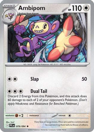 Ambipom 079/094 - ME02 Phantasmal Flames Holofoil - Golden Apple Comics