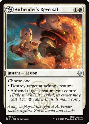 Airbender's Reversal (TLA-007) - Avatar: The Last Airbender Foil