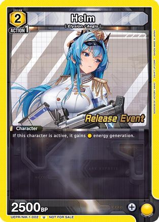 Helm (UEPR/NIK-1-002) - UE14BT GODDESS OF VICTORY NIKKE Release Event Cards