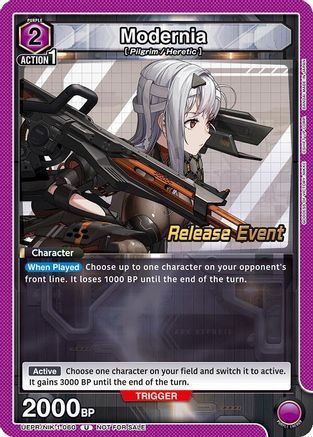 Modernia (060) (UEPR/NIK-1-060) - UE14BT GODDESS OF VICTORY NIKKE Release Event Cards