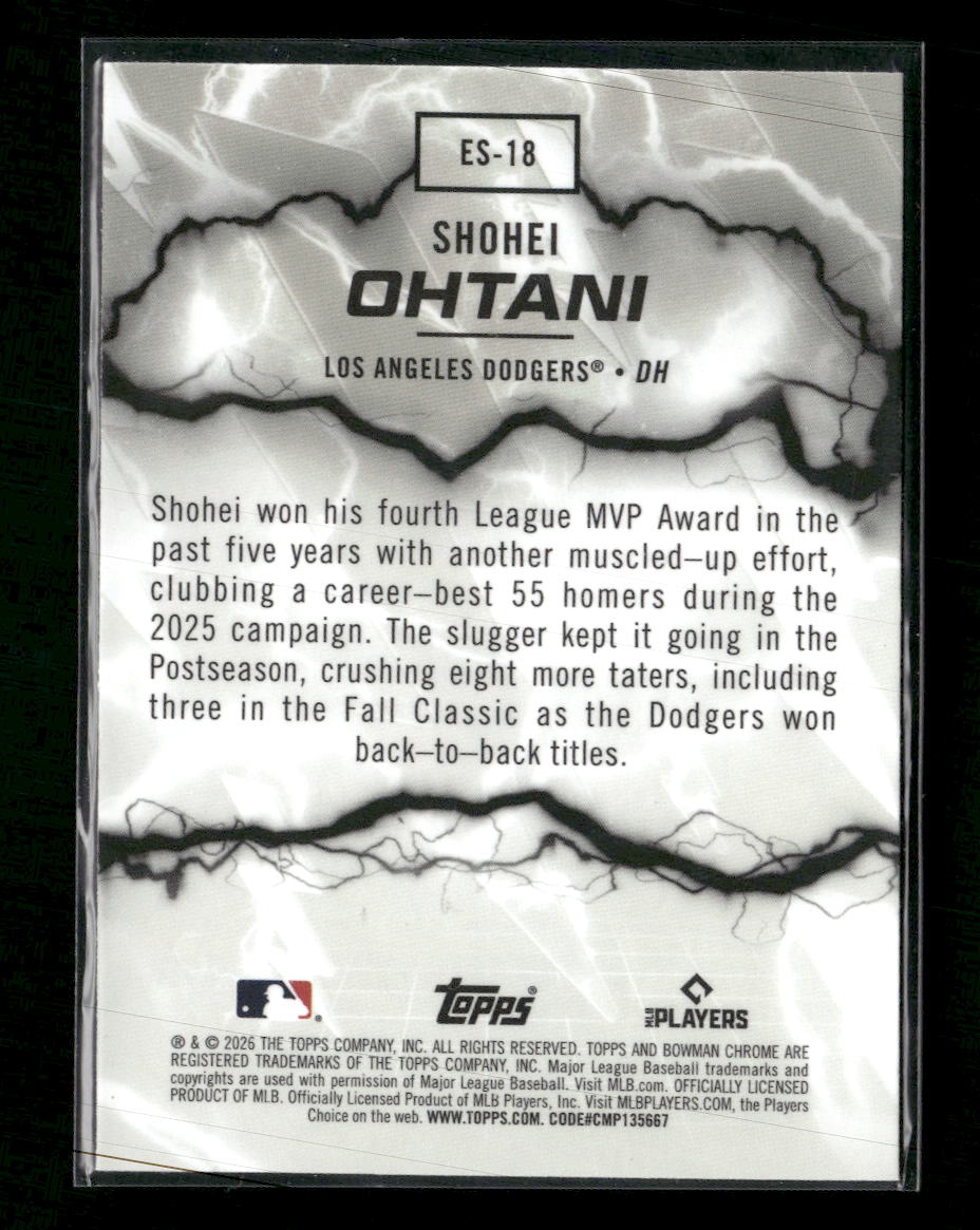 2026 Bowman Electric Sluggers Mojo Refractors Shohei Ohtani #ES-18
