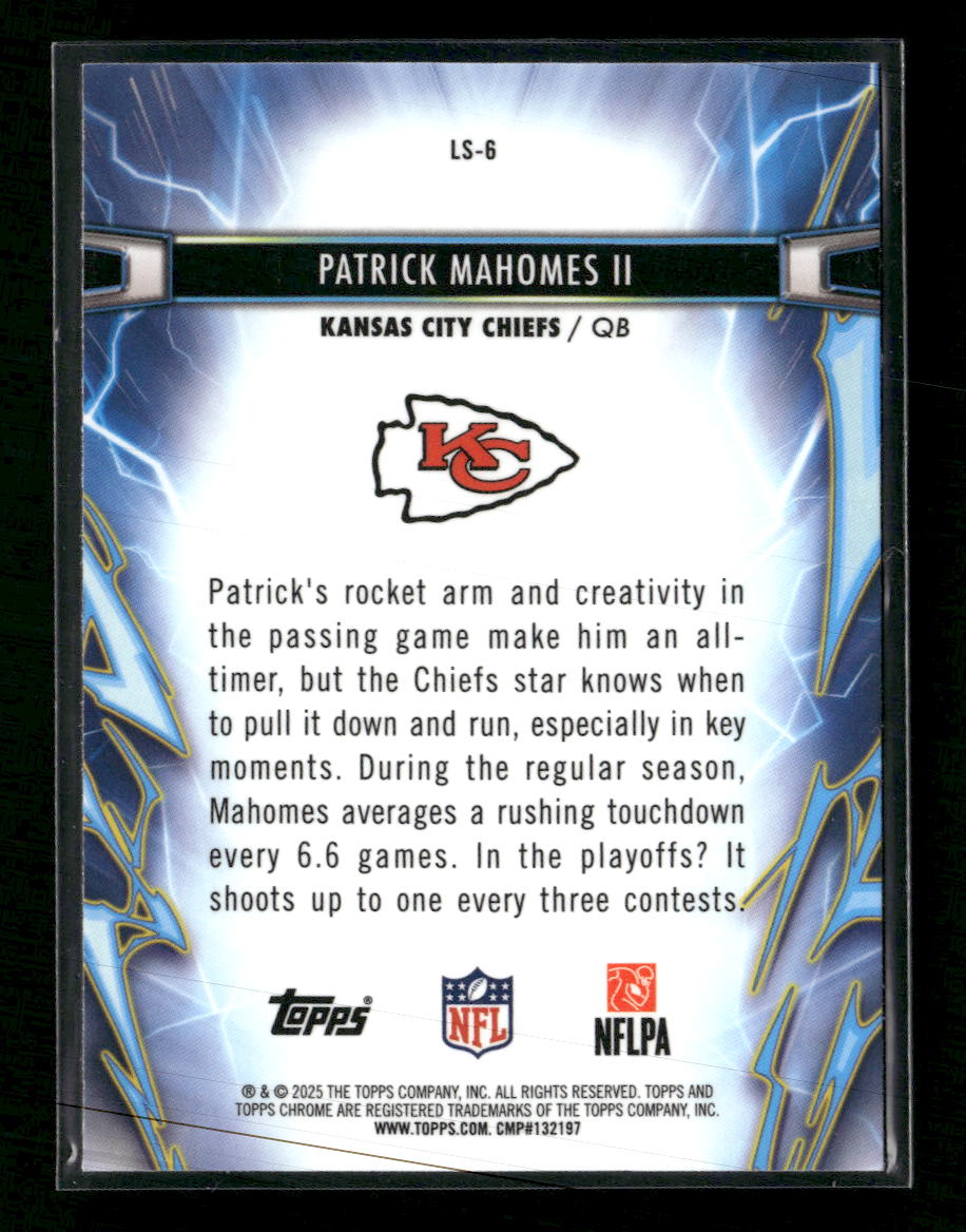 2025 Topps Chrome Cosmic Light Speed Patrick Mahomes II #LS-6