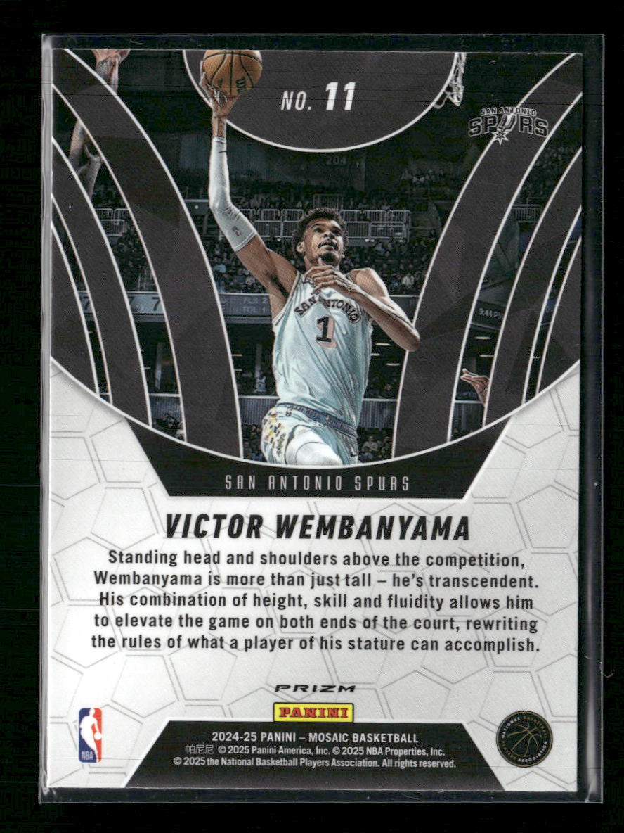 2024-25 Panini Mosaic Elevate Mosaic Victor Wembanyama #11
