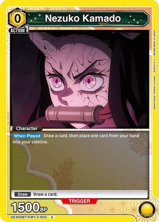 Nezuko Kamado (003) (Box Topper Foil) (UEX05BT/KMY-3-003) - UEX05BT Demon Slayer Kimetsu no Yaiba Vol2 Foil