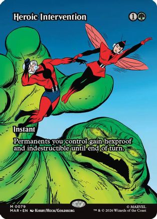 Heroic Intervention (0079) (Borderless) (MAR-079) - Marvel Universe Eternal-Legal Foil