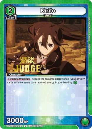 Kirito (Judge Pack) (UEPR/SAO-2-071) - Union Arena Promotion Cards Foil
