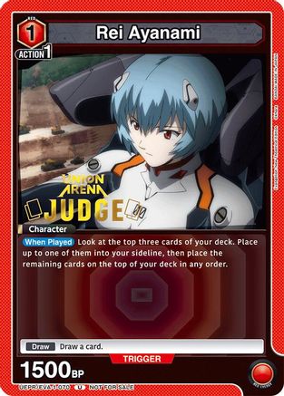 Rei Ayanami (Judge Pack) (UEPR/EVA-1-070) - Union Arena Promotion Cards Foil