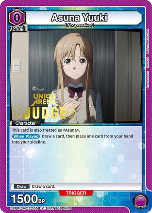 Asuna Yuuki (Judge Pack) (UEPR/SAO-2-055) - Union Arena Promotion Cards Foil