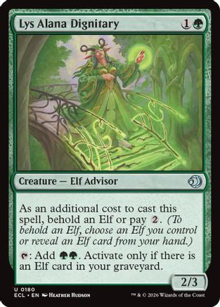 Lys Alana Dignitary (ECL-180) - Lorwyn Eclipsed Foil