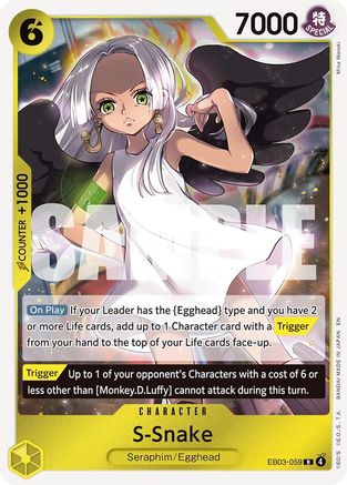 S-Snake (EB03-059) - Extra Booster: One Piece Heroines Edition Foil