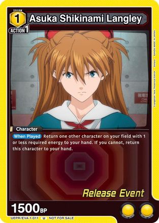 Asuka Shikinami Langley (011) (UEPR/EVA-1-011) - UE15BT Evangelion New Theatrical Edition Release Event Cards