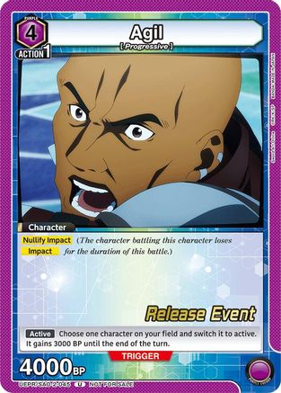 Agil (045) (UEPR/SAO-2-045) - UEX06BT Sword Art Online Vol2 Release Event Cards