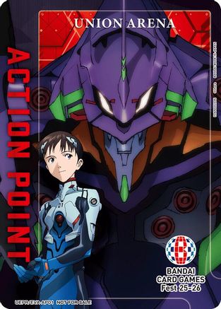 Action Point Card (AP01) (Evangelion: New Theatrical Edition) (UEPR/BCV-AP01) - Union Arena Promotion Cards Foil