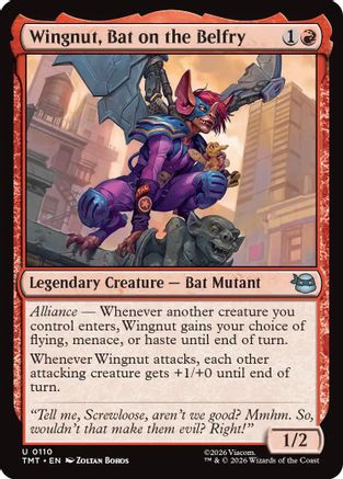 Wingnut, Bat on the Belfry (TMT-110) - Teenage Mutant Ninja Turtles Foil - Golden Apple Comics