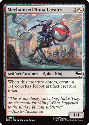 Mechanized Ninja Cavalry (TMT-156) - Teenage Mutant Ninja Turtles Foil - Golden Apple Comics