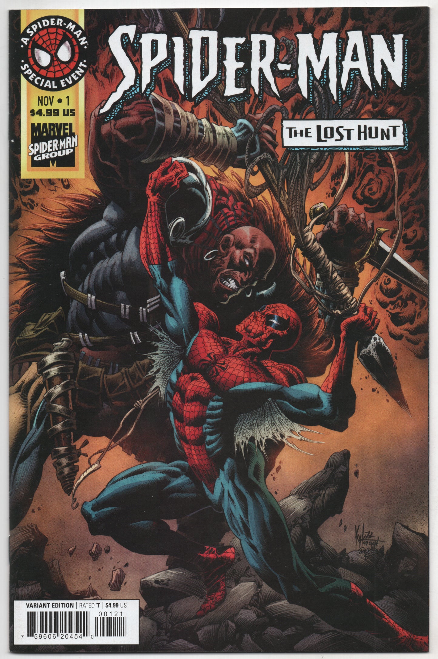 Spider-Man The Lost Hunt #1 C 1:25 Kyle Hotz Variant (11/09/2022) Marvel - Golden Apple Comics