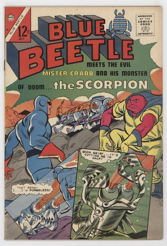 Blue Beetle 50 Charlton 1965 FN Bill Fraccio Joe Gill Mister Crabb Scorpion